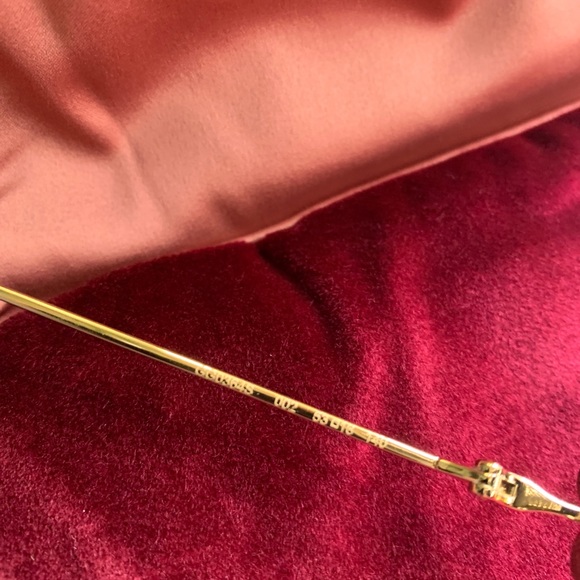 Auth.GUCCI HOLLYWOOD 60 Crystals cat Optical glasses - Picture 4 of 13